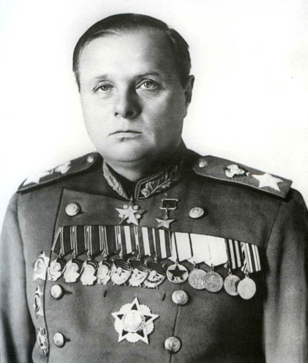 Установка бюста К.А. Мерецкова